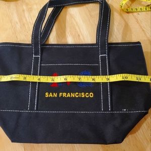 SAN FRANCISCO California Golden Gate Bridge Streetcars Miniature Tote Bag